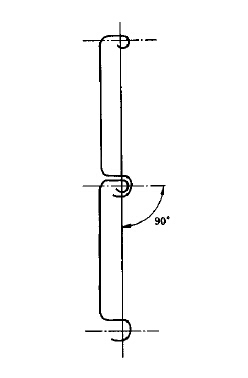帘板串接后摆动示意图